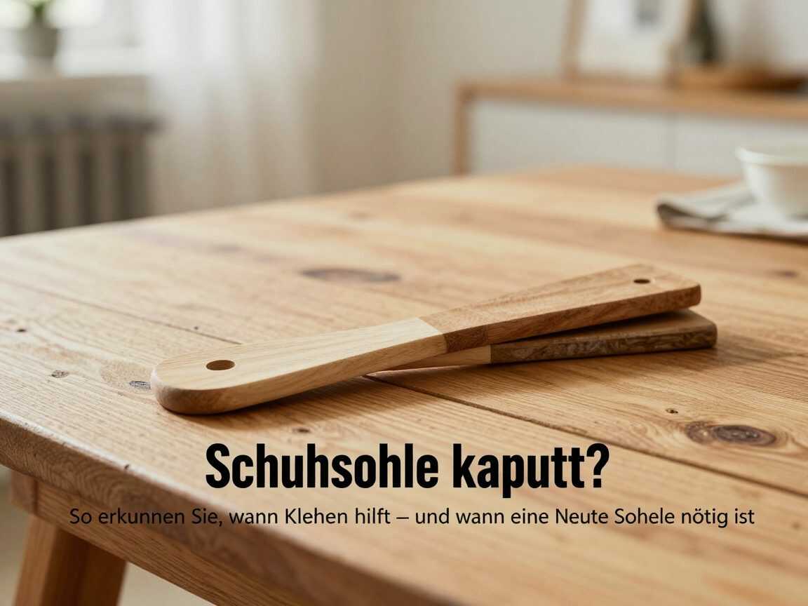 Schuhsohle kaputt? So erkennen Sie, wann Kleben hilft – und wann eine neue Sohle nötig ist