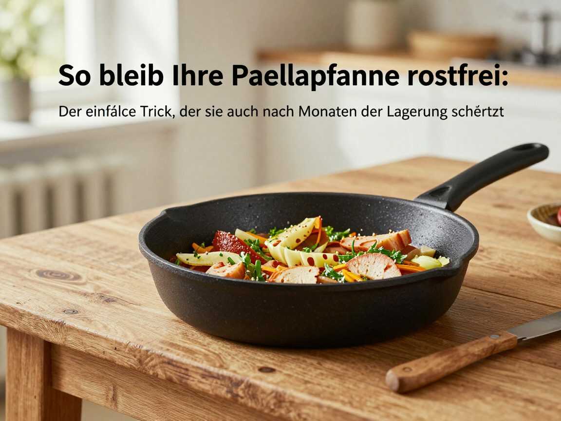 So bleibt Ihre Paellapfanne rostfrei: Der einfache Trick, der sie auch nach Monaten der Lagerung schützt
