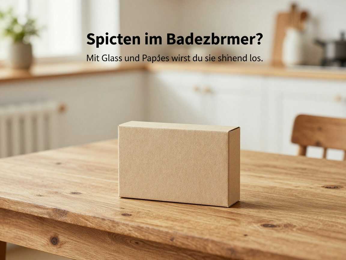 Spinnen im Badezimmer? Mit Glas und Pappe wirst du sie schonend los