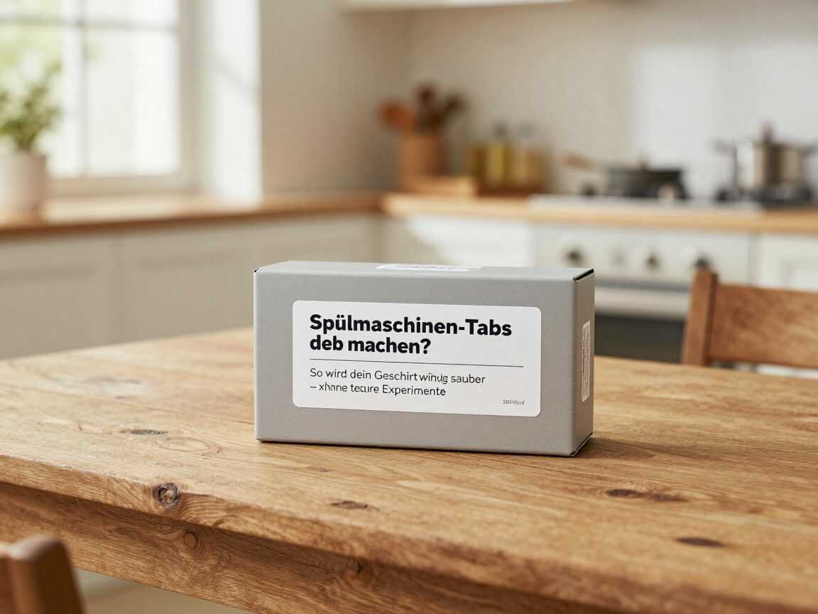 Spülmaschinen-Tabs selber machen? So wird dein Geschirr wirklich sauber – ohne teure Experimente