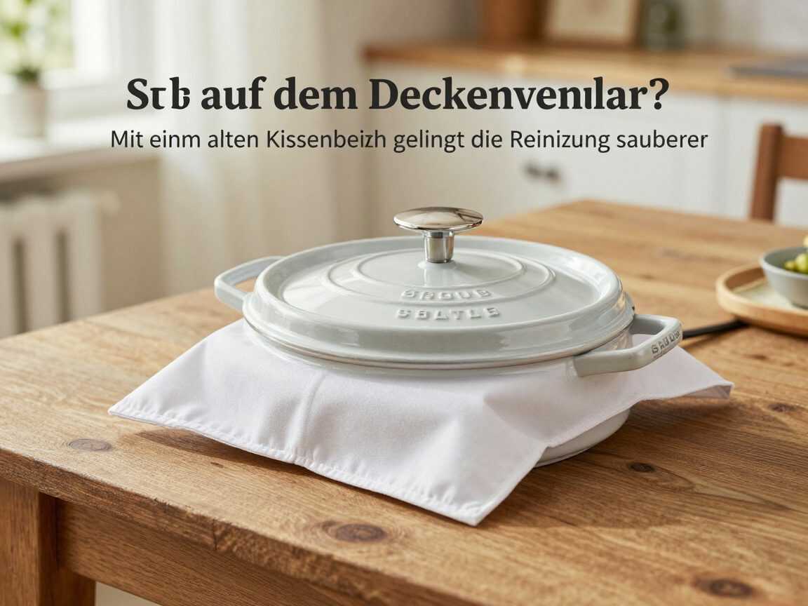 Staub auf dem Deckenventilator? Mit einem alten Kissenbezug gelingt die Reinigung sauberer