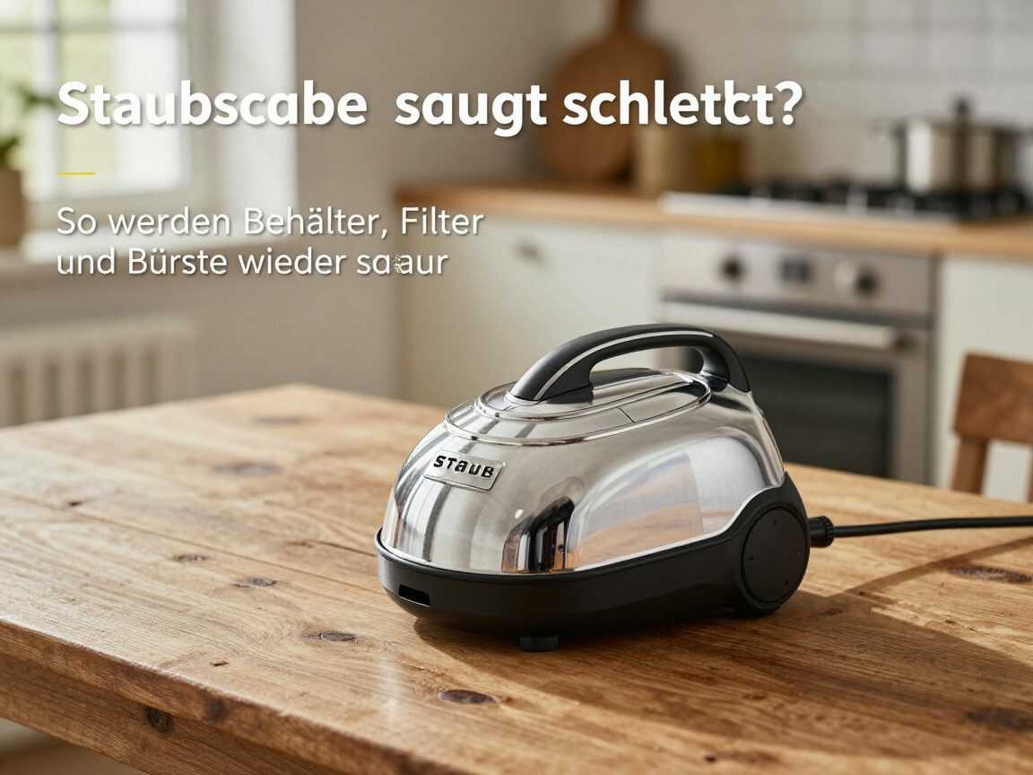 Staubsauger saugt schlecht? So werden Behälter, Filter und Bürste wieder sauber