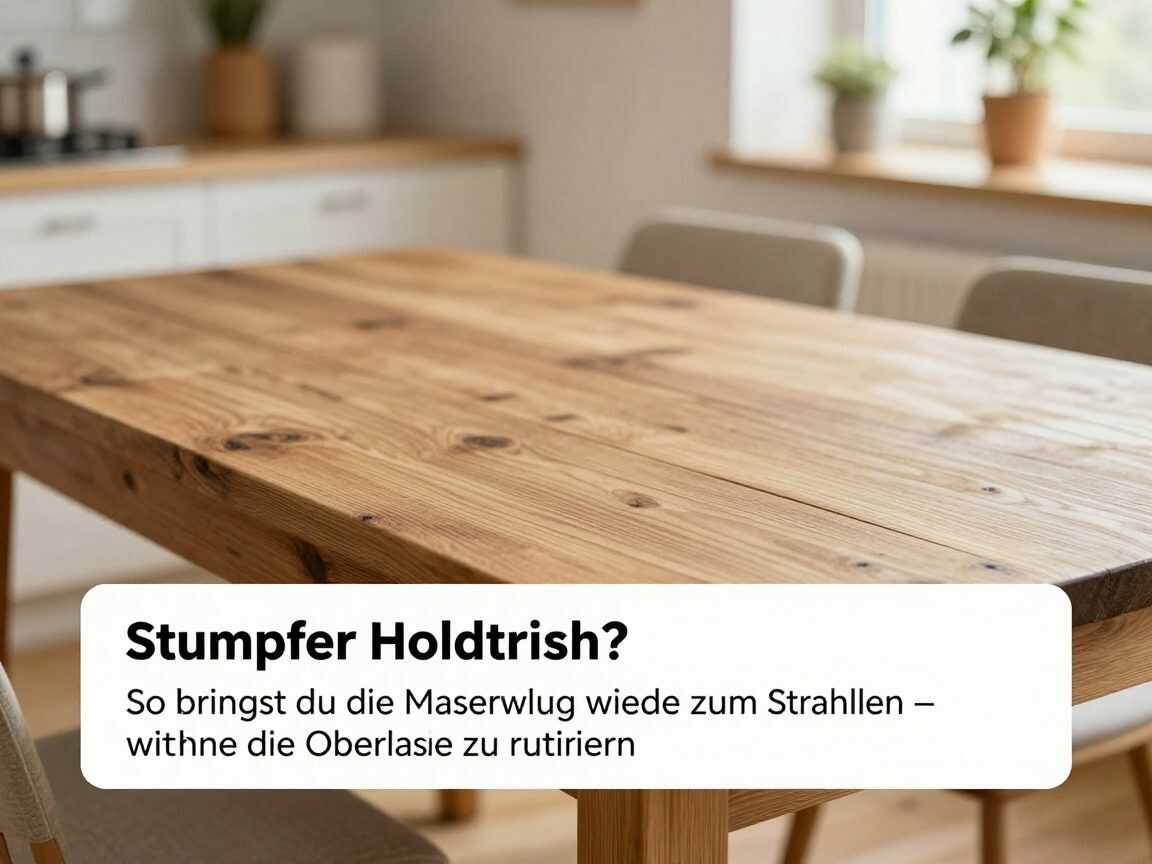Stumpfer Holztisch? So bringst du die Maserung wieder zum Strahlen – ohne die Oberfläche zu ruinieren