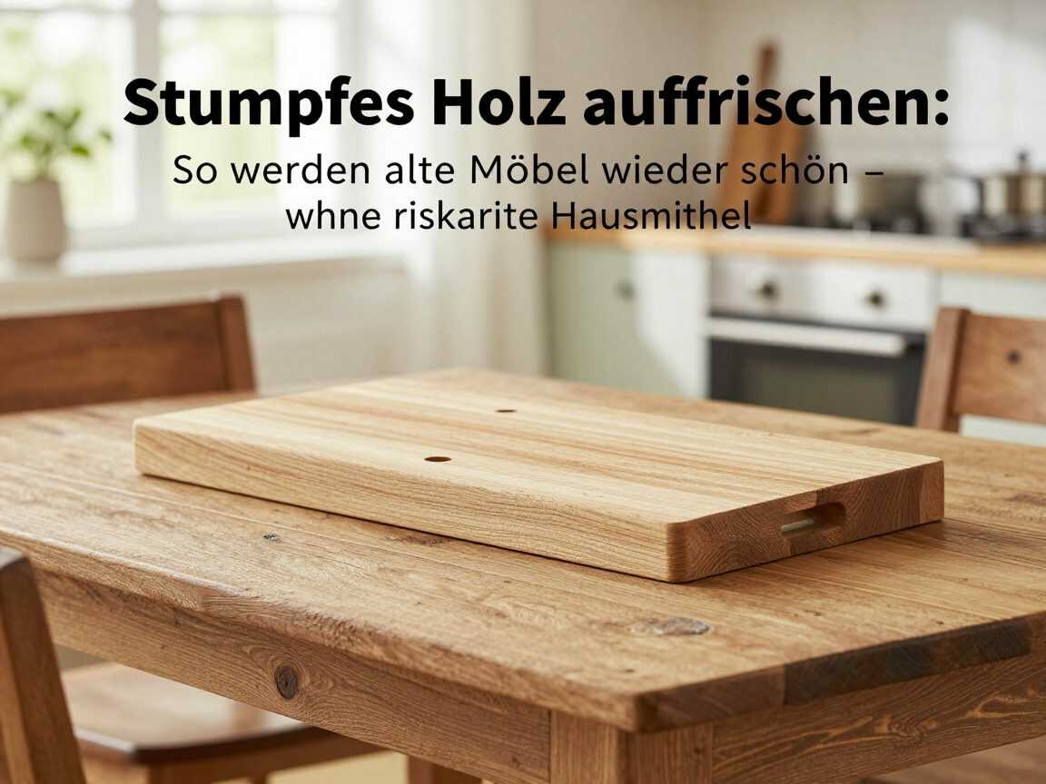 Stumpfes Holz auffrischen: So werden alte Möbel wieder schön – ohne riskante Hausmittel