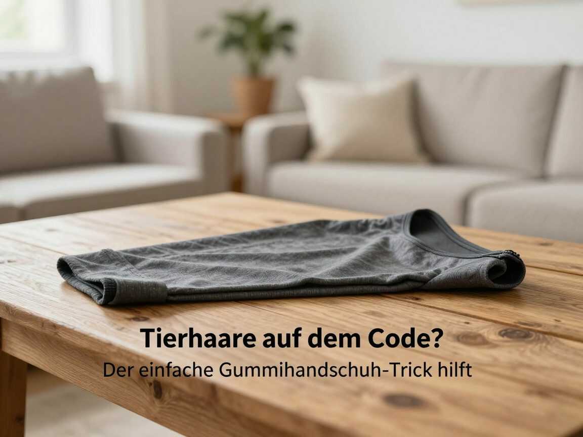 Tierhaare auf dem Sofa? Der einfache Gummihandschuh-Trick hilft