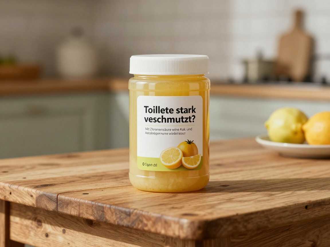 Toilette stark verschmutzt? Mit Zitronensäure werden Kalk und gelbliche Ablagerungen wieder sauber