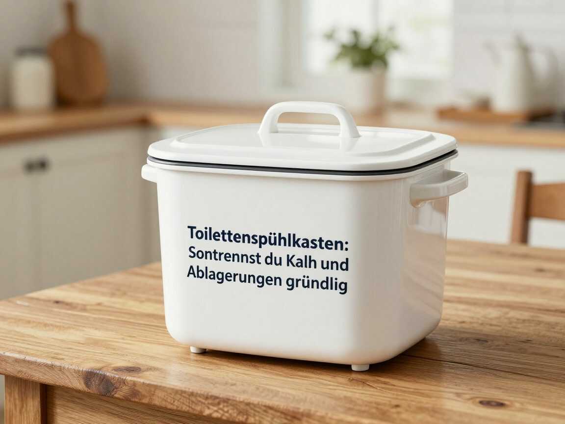 Toilettenspülkasten mit Essig reinigen: So entfernst du Kalk und Ablagerungen gründlich
