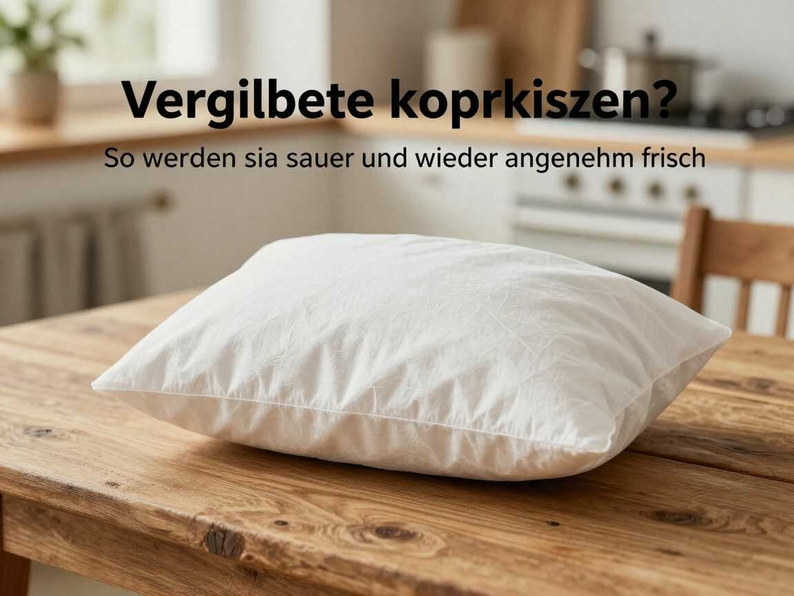 Vergilbte Kopfkissen? So werden sie sauber und wieder angenehm frisch