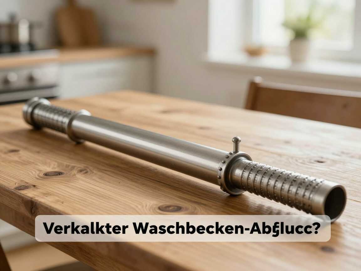 Verkalkter Waschbecken-Abfluss? So wird der Metallverschluss wieder sauber und glänzend
