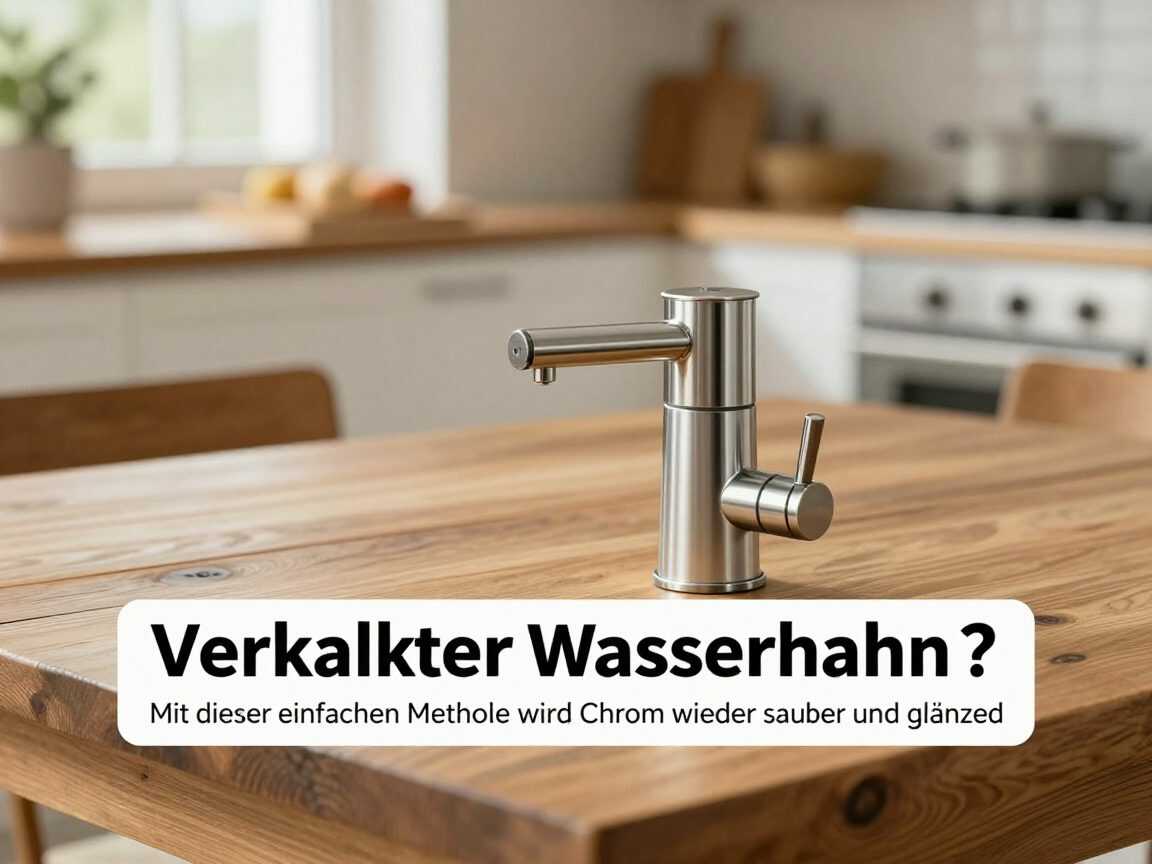 Verkalkter Wasserhahn? Mit dieser einfachen Methode wird Chrom wieder sauber und glänzend