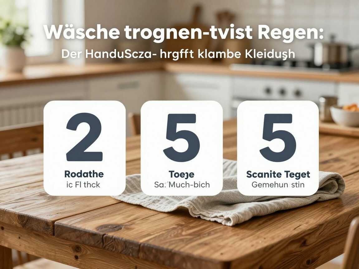 Wäsche trocknen trotz Regen: Der Handtuch-Trick und drei einfache Schritte gegen klamme Kleidung