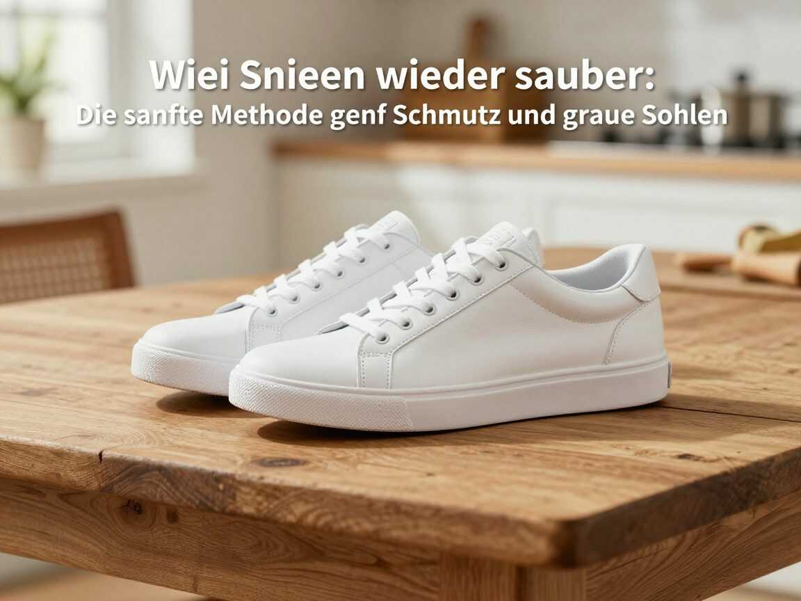 Weiße Sneaker wieder sauber: Die sanfte Methode gegen Schmutz und graue Sohlen