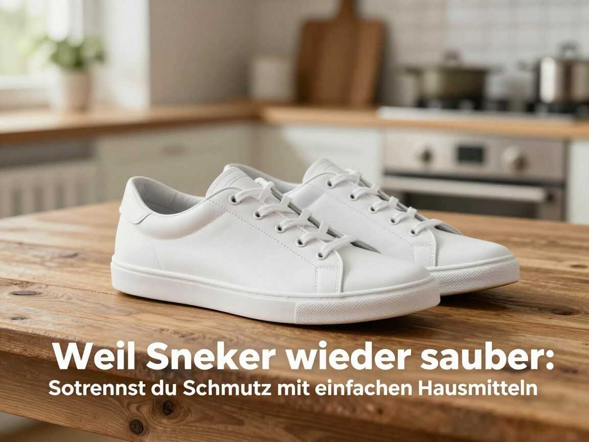 Weiße Sneaker wieder sauber: So entfernst du Schmutz mit einfachen Hausmitteln