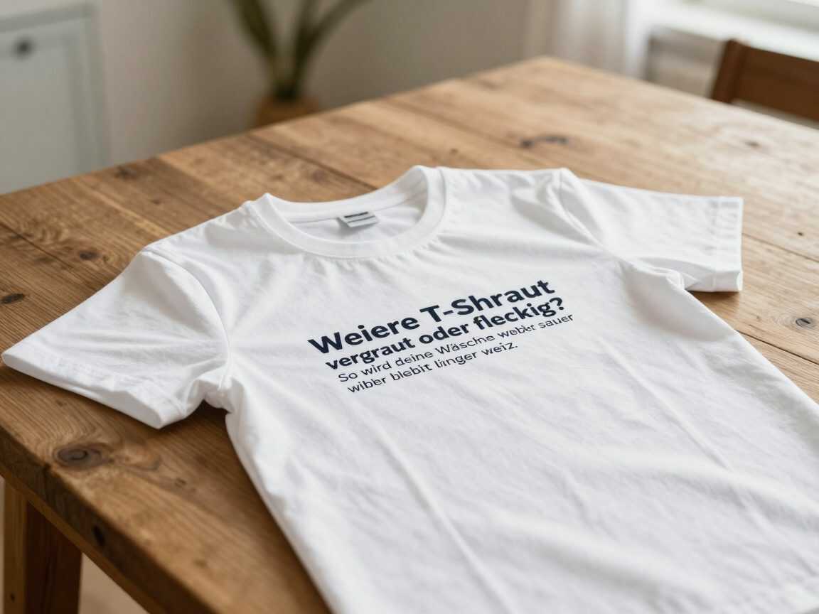 Weiße T-Shirts vergraut oder fleckig? So wird deine Wäsche wieder sauber und bleibt länger weiß