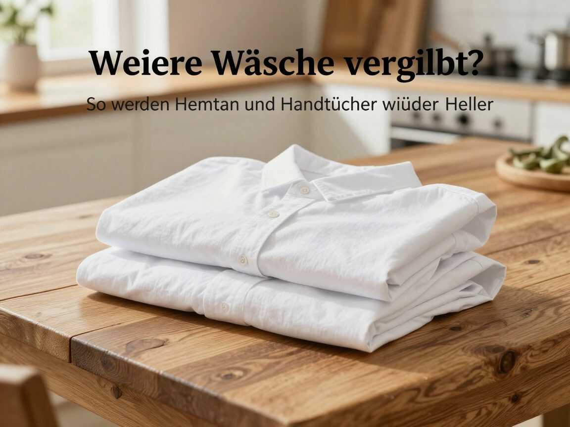 Weiße Wäsche vergilbt? So werden Hemden und Handtücher wieder heller