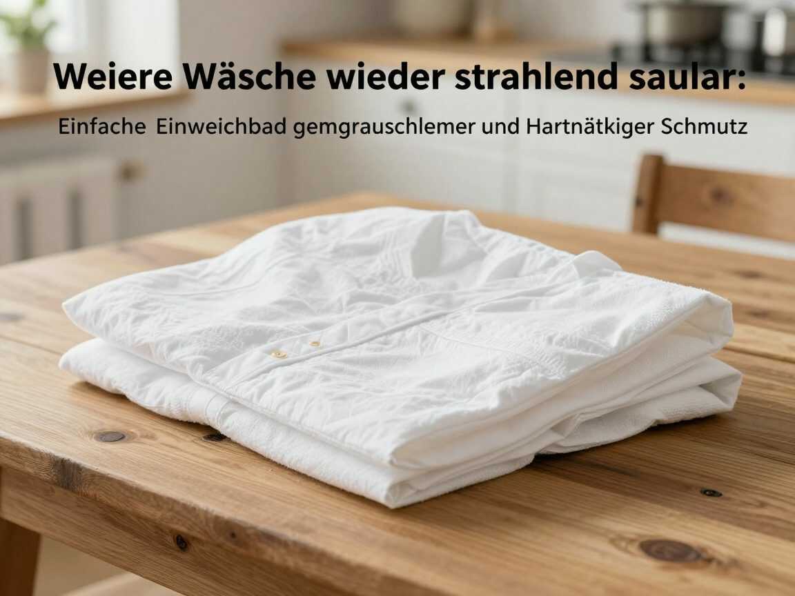 Weiße Wäsche wieder strahlend sauber: Einfaches Einweichbad gegen Grauschleier und hartnäckigen Schmutz