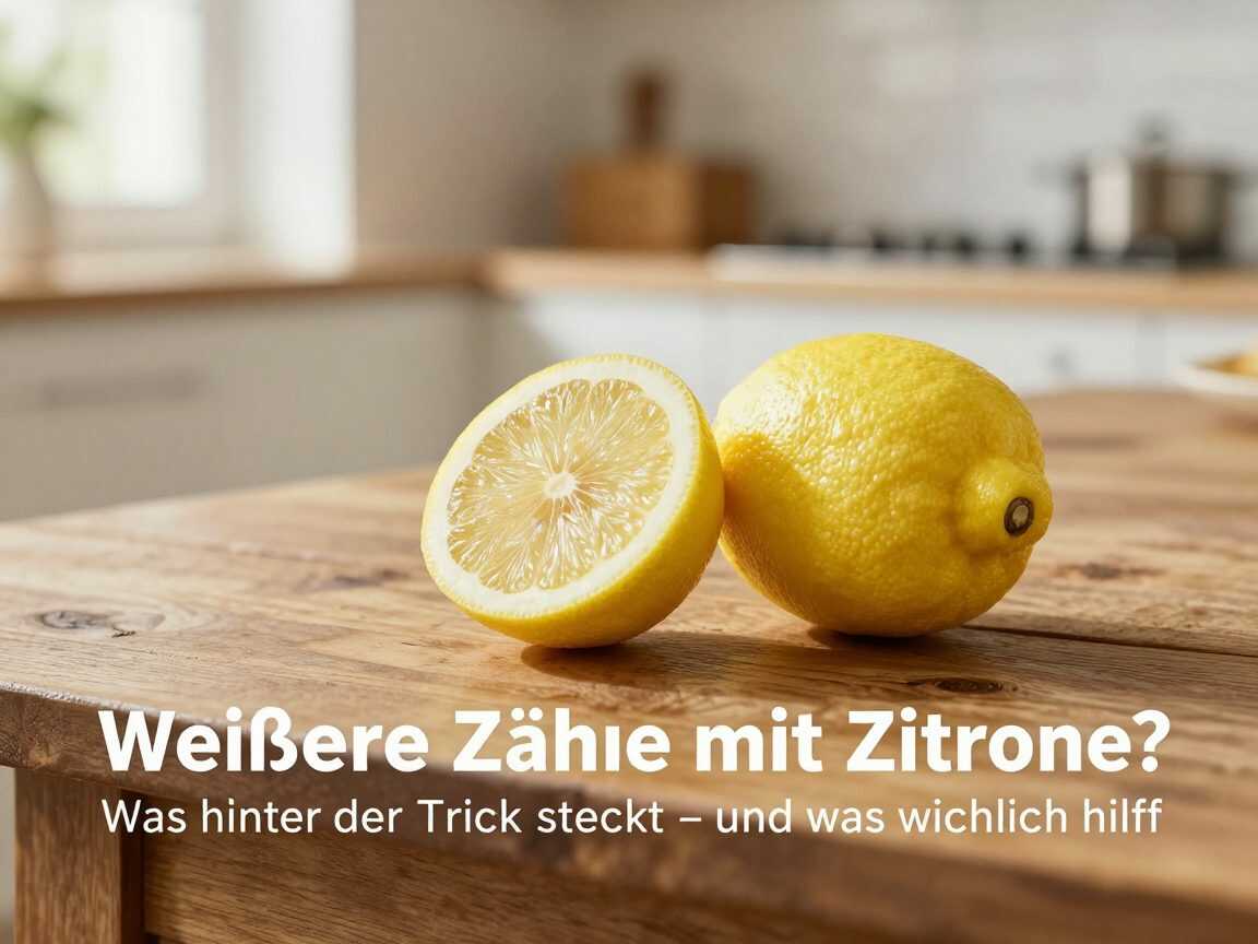 Weißere Zähne mit Zitrone? Was hinter dem Trick steckt – und was wirklich hilft