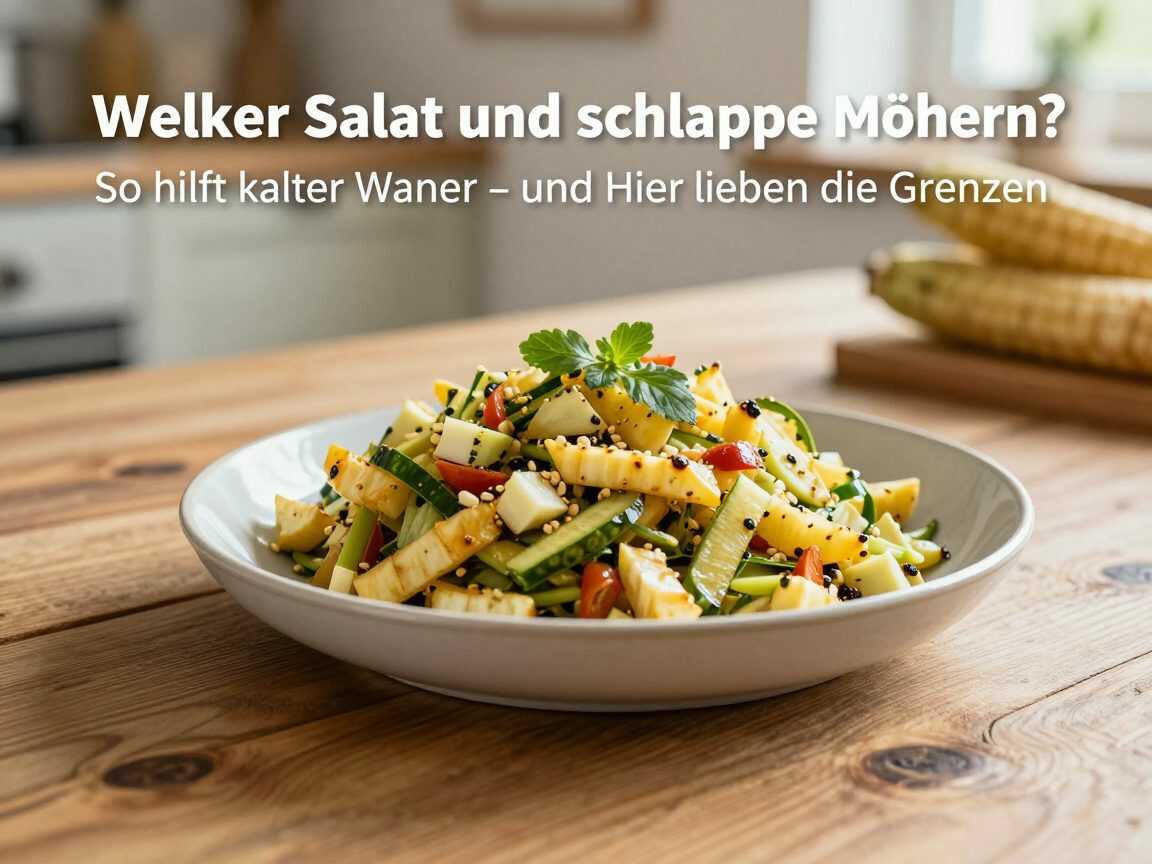 Welker Salat und schlappe Möhren? So hilft kaltes Wasser – und hier liegen die Grenzen