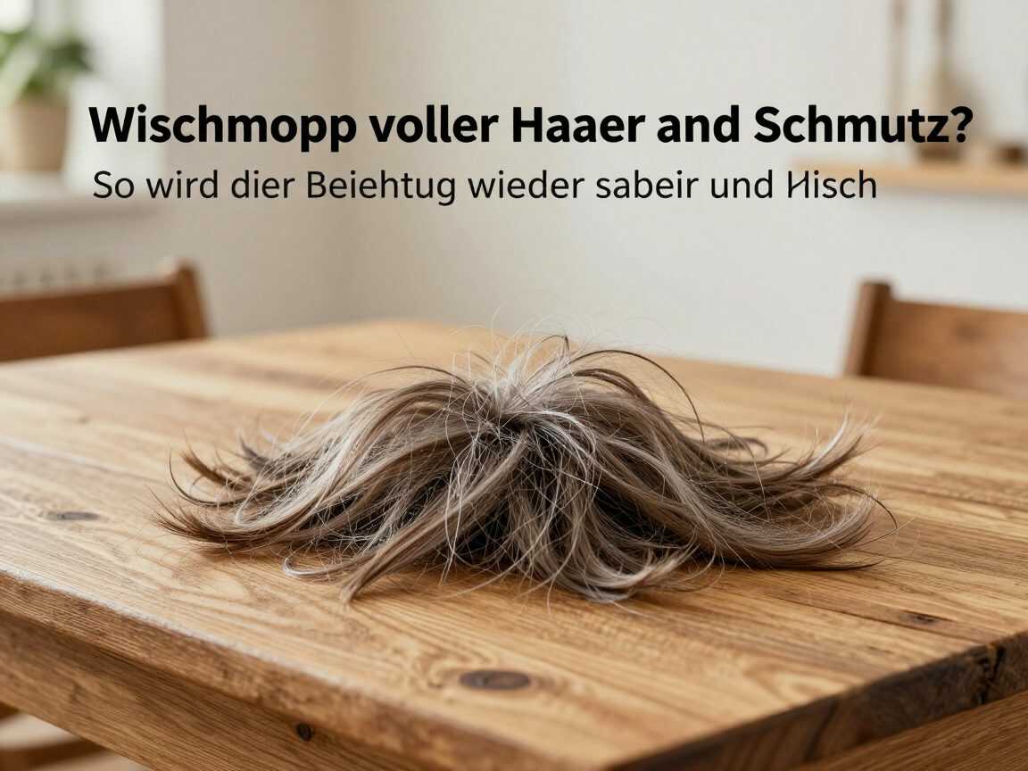 Wischmopp voller Haare und Schmutz? So wird der Bezug wieder sauber und frisch