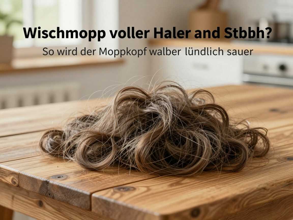 Wischmopp voller Haare und Staub? So wird der Moppkopf wieder gründlich sauber
