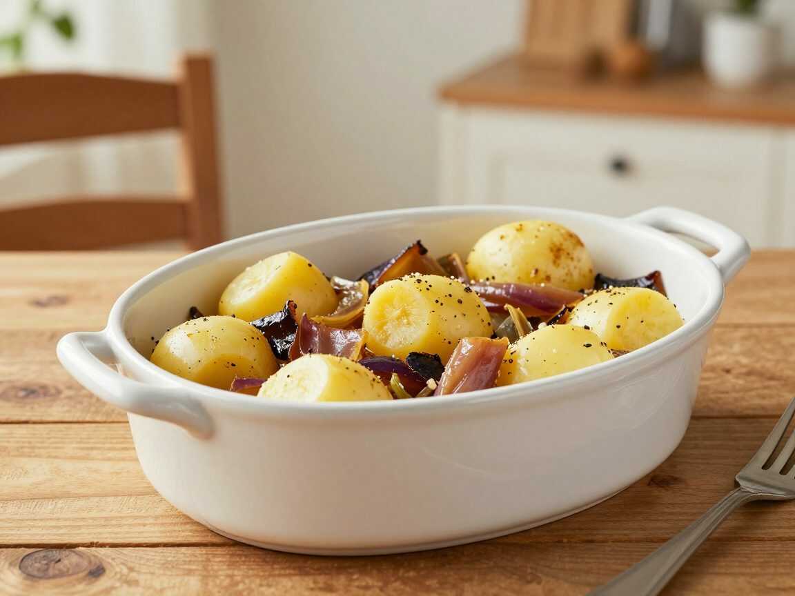 Zarter Rinderschmortopf aus dem Ofen mit Kartoffeln und Möhren – herzhaft wie bei Oma