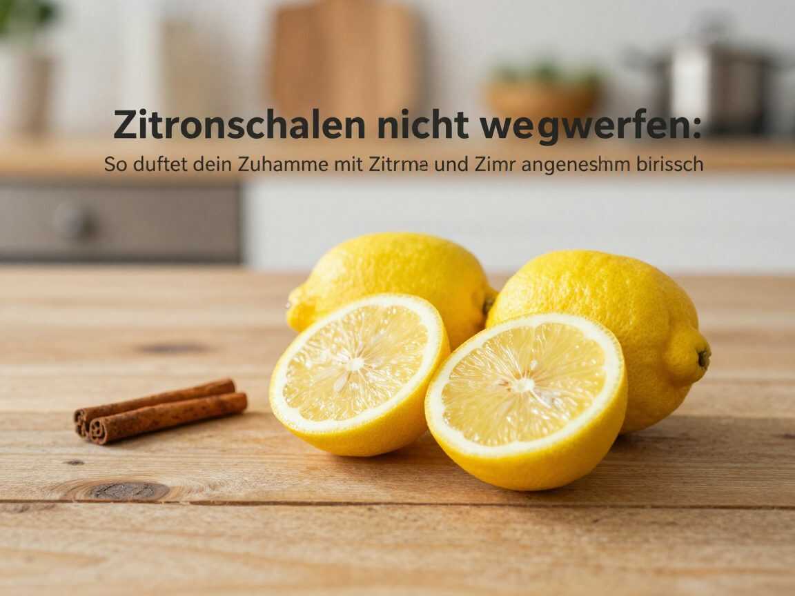 Zitronenschalen nicht wegwerfen: So duftet dein Zuhause mit Zitrone und Zimt angenehm frisch